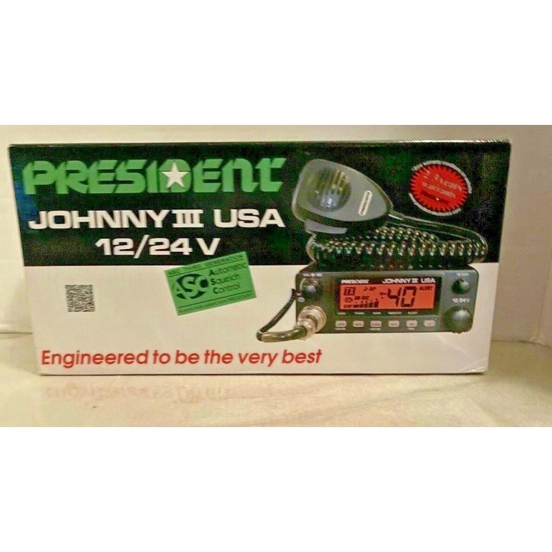 President Electronics Johnny III USA 40 Channel CB Radio