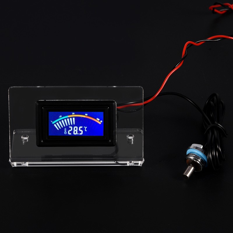 PC Computer Water Cooling Temperature Detector Dial Thermometer LCD Screen