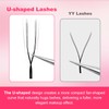 YY Eyelash Extensions U Shape Eyelash Extension D Curl 0.07mm