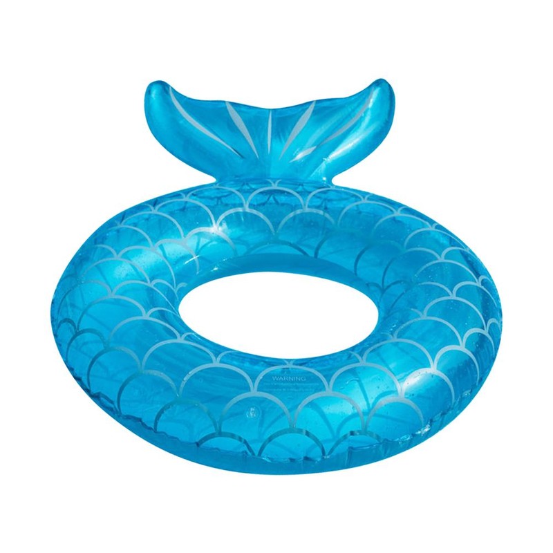 Inflatable Mermaid Swimming Ring PVC Mermaid Tail Tubes Water Party