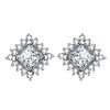 JXSJEW Classic four leaf clover series stud Earring 925 Sterling