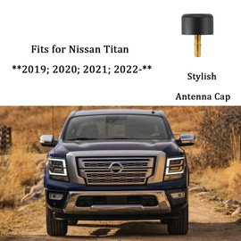 Custom Antenna Delete Cap for Nissan Titan/Titan XD 2019-2024, Frontier (1998-2019), Xterra (2000-2015) - Stylish Truck Pickup Accessories Cover, Black