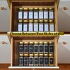 JARXSUN Glass Spice Jars with Label, 48 Pcs Spice Jars