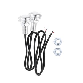 REPAIROCK 2 Pcs License Plate Light 12V LED Tag Lamp for Car Motorcycle Waterproof, Rainproof Red License Plate Light Universal