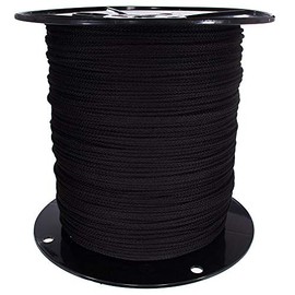 Unglazed Cotton Tie Line (1/8 inch) - Trick Line - Polyester Core - Low Stretch - Multipurpose Utility Line