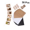 CAXUSD 30pcs Retro Kraft Paper Photo Frames for Wall Decoration
