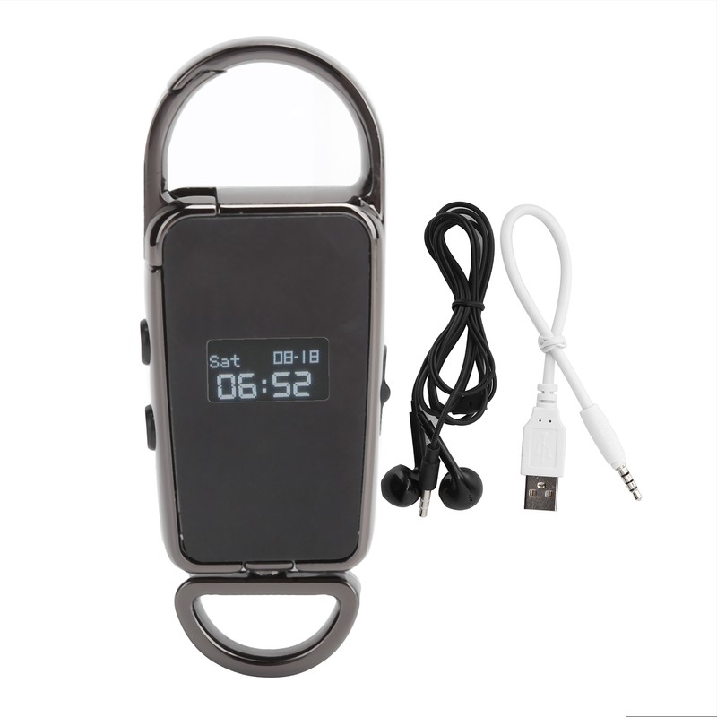 S23 Black Mini Key Ring Shape USB Flash Drive MP3