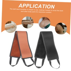 WOONEKY 2 Pack Self Tanning Back Applicator Handles Exfoliating Body Scrubber Lotion Back Applicator Set