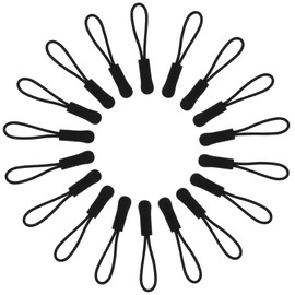 Shintop Pack of 20 Zip Pendants, Zip Replacement Zipper Repair Set Extension for Jackets, Backpacks, Travel Cases, Tents, Trolley Cases (Black)