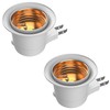 Pispoer Functional Bulb Socket with Switch, E26 Converter Adapter, Easy