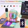 FLUESTON Mini Karaoke Machine for Kids Adults, Portable Bluetooth Speaker