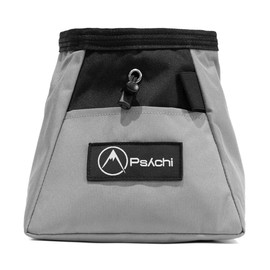 Psychi OG Chalk Bucket Bag with Storage Pockets For Rock Climbing Bouldering (Grey)