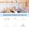 GGUFAY Pack of 50 Space-saving Clothes Hangers, Plastic Connecting Hooks,
