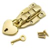 SDTC Tech Antique Cabinet Duckbilled Toggle Hasp Latch and Heart-Shaped