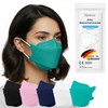 TubeRoo FFP2 Mask Turquoise Fish Shape, Pack of 20 Masks
