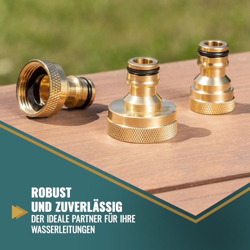 Poppstar 2 x tap connectors, 1/2 inch internal thread and