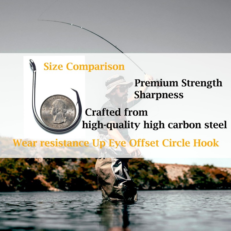 Pulpo Offset Circle Ganchos de pesca resistentes para pesca de