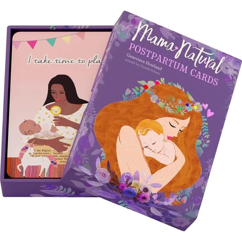 Mama Natural Postpartum Affirmation Cards