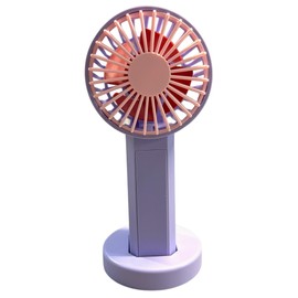 Mini Handheld Fan Battery Operated Small Personal Portable Speed Adjustable USB Rechargeable Fan Cute Design Powerful Fan for Kids (Purple)