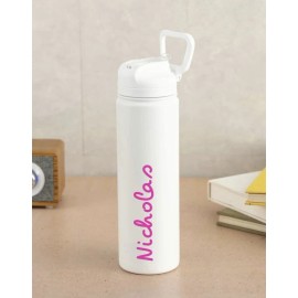 Love Island *CUSTOM* Love Island Inspired Water Bottle - White Stainless Steel w/ Your Name