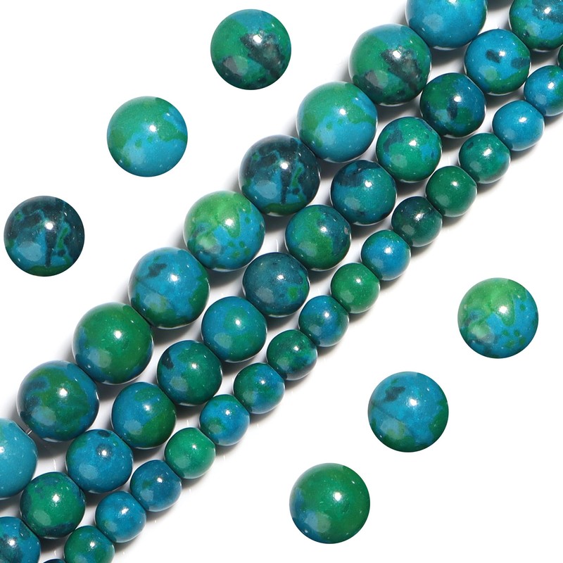 Natural Stone Beads Phoenix Stone 8 mm Polished Round Smooth