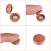 150Pcs Brown Screw Caps Hinged Plastic Screw Cover Caps for