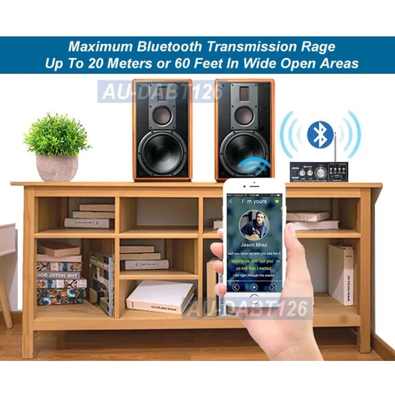 Unbranded/Generic Premium Audio Preamplifier FM Tuner Bluetooth 5.0 Receiver MP3
