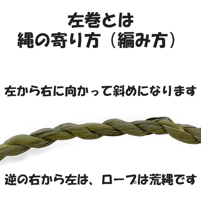 Hideshime Decorative Rope, Shimenawa Rope, Shredded Rope (Approx. 5.9 ft