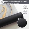 QiCaiJia Non Slip Bath Mat Ultra Thin Bathroom Rug Fit