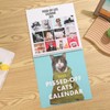 Angry Cat Pattern Calendar, 1 Count 2025 Creative Cats Calendar,