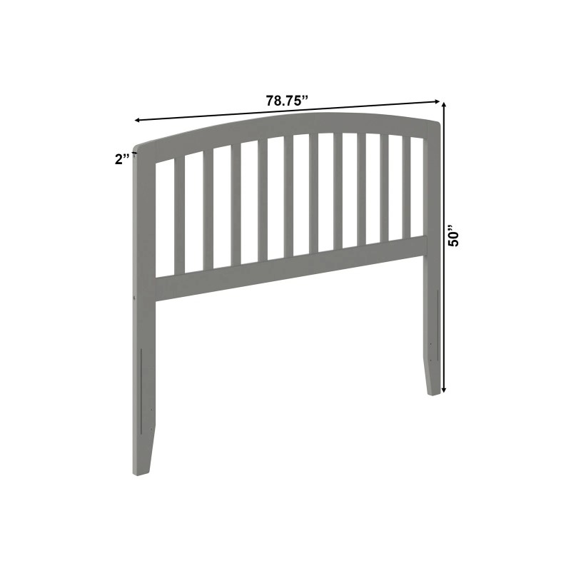 AFI Richmond Full Wood Headboard with USB Charging Station in