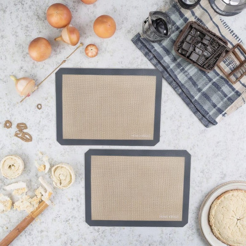 Home Crave, Silicone Baking Mat, Reusable Silicone Oven Baking Sheet,