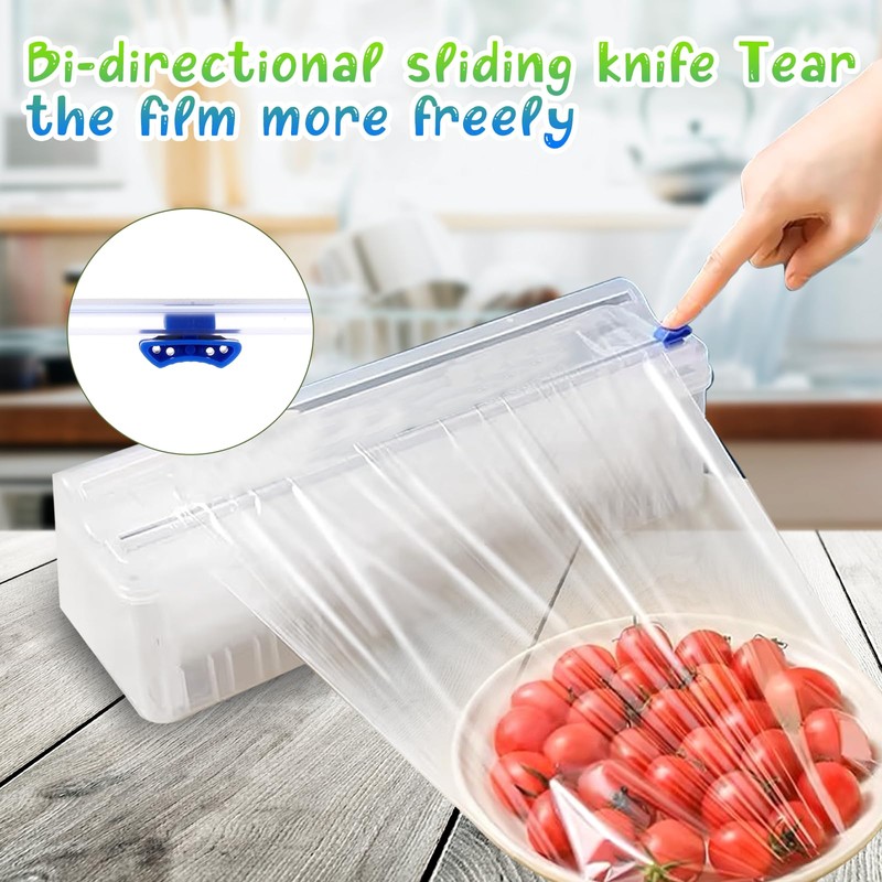 Plastic Wrap Slide Cutter, 4 Pcs 13 Inch Wrapping Paper