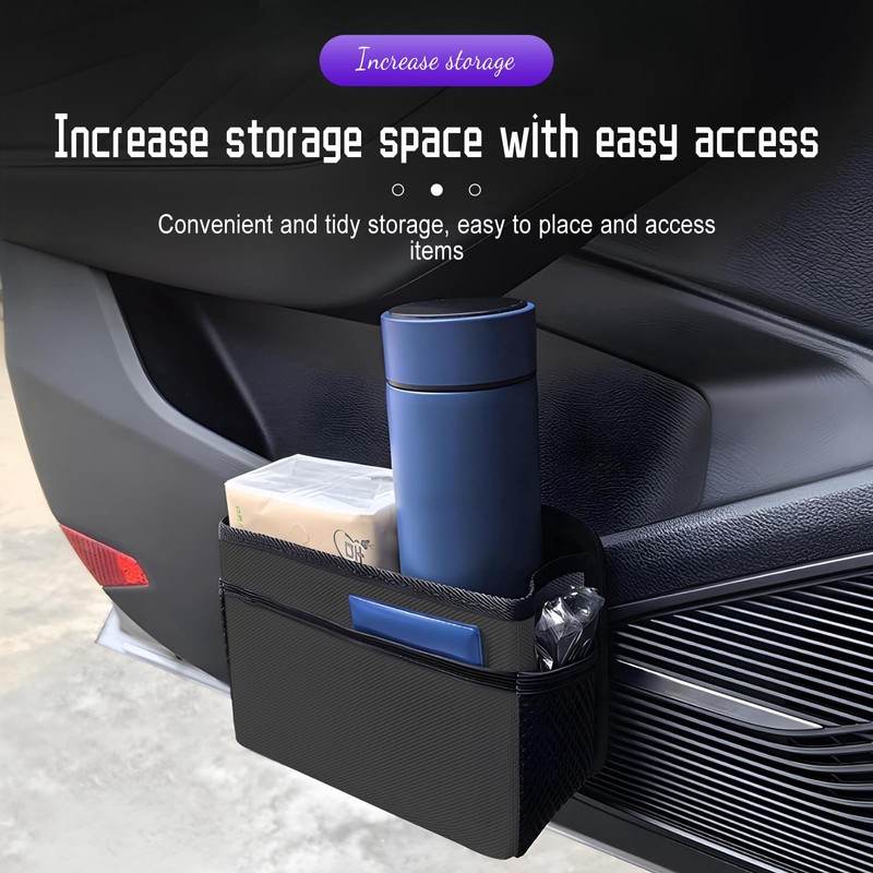 Xiuyer Car Bin, Car Side Door Trash Can Foldable Auto