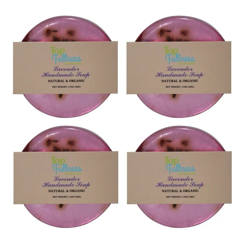 Jabón Artesanal Top Fullness Kit De 4 Piezas 100g C/u