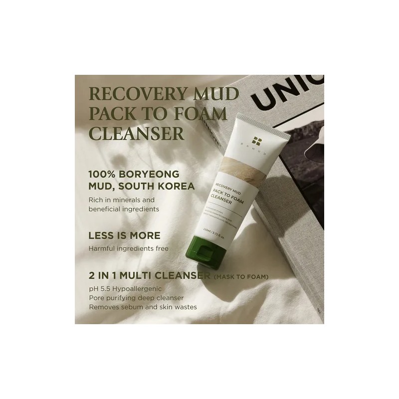 Crema Barro Facial Cleanser Limpieza De Maquillaje, Brmud Grasa Danoche
