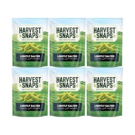 Snaps Veggie Chips, Lightly Salted, 6-Pack, Healthy Snack, Gluten-Free, Non-GMO, Crunchy, High in Fiber and Protein, Vegan-Friendly