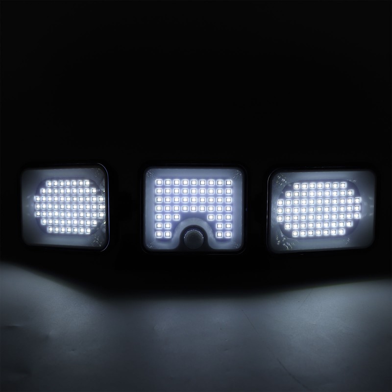 Solar Motion Sensing Light Rotating 3 Head IP65 Waterproof Decorative