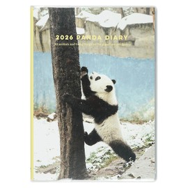 Greeting Life Panda Notebook 2026 B6 Weekly Soft Cover Climbing Trees CD-1381-PA (Starts on January 2026)
