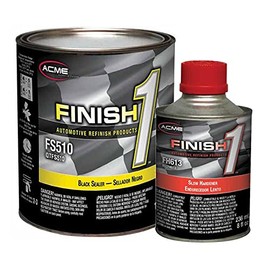 acme Sherwin-Williams Finish 1 4.1 VOC Black Enamel Sealer Undercoat Slow Quart Kit