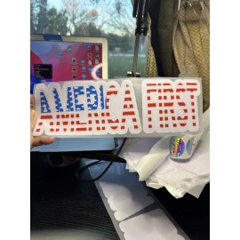 Oracle America First Vinyl Decal Permanent 4x12