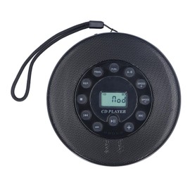 2000mAh Portable CD Player with Speaker, Support Recording and Anti Skip Function for Car, MP3 Compatibility, USB Port Portable CD Player Speaker (Black)