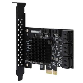 Diyeeni SATA Card 8 Port, PCI-E to SATA 3.0 Controller Expansion Board with Low Profile Bracket, SATA3.0 Interface Expansion Card for Windows 7/8/XP/10