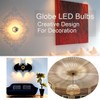 Half Chrome Light Bulbs,Half Gold Tipped Dimmable 6W (Equivalent 60Watt)
