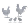 Storm's Gartenzaubereien Chicken Rooster Chickens Made of Metal – Shabby
