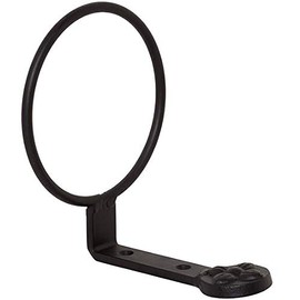 EMH Black Wall Mounted Pot Ring Planter Holder for Flower Plants 17 cm