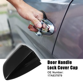 ACROPIX Front Left Side Outside Exterior Door Handle Cover Fit for Volkswagen Jetta 2019-2021 - Pack of 1 Black