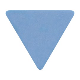 Exotic Plectrums Delrin Blue Guitar Or Bass Pick - 1.0 mm Heavy Gauge - Premium Made In USA - 355 Large Triangle Shape - 1 Pack, Delrin-USA-Blue-1.0mm-355-LgTriangle-1Pk