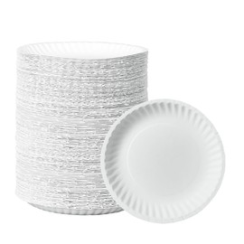 Comfy Package, [500 Pack Disposable Paper Plates - Decorative Craft Paper Plates - Large (6 Inch - 500 Count)