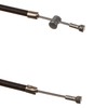 MOTOFLEX Simson Schwalbe KR51/1 Bowden Cable Set Black from Model